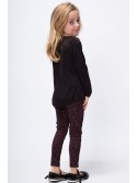 Bluza cu broderie, neagra NDZ8169 - Magazin online - Boutique